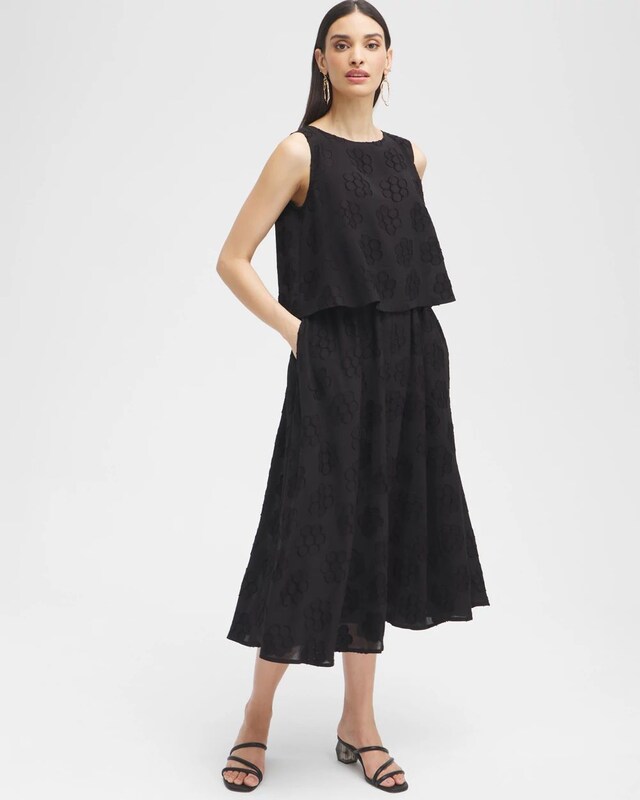 Black Label Layered Popover Dress